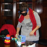 La mutua de accidentes Solimat imparte un curso de seguridad vial con gafas de simulación de alcohol