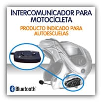 Intercomunicador para motocicleta y turismo en autoescuelas