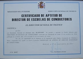 Sólo el 34% de los aspirantes consigue superar la prueba de Director de Autoescuela 2013