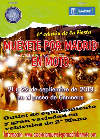 Muévete por Madrid en moto 2013