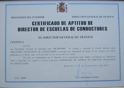 Director de autoescuela